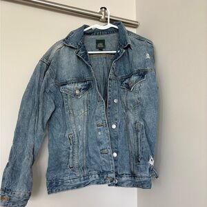 wild fable Light Blue Distressed Denim Jacket